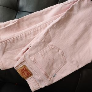 Pink Levi's 711 Size 27 Waist